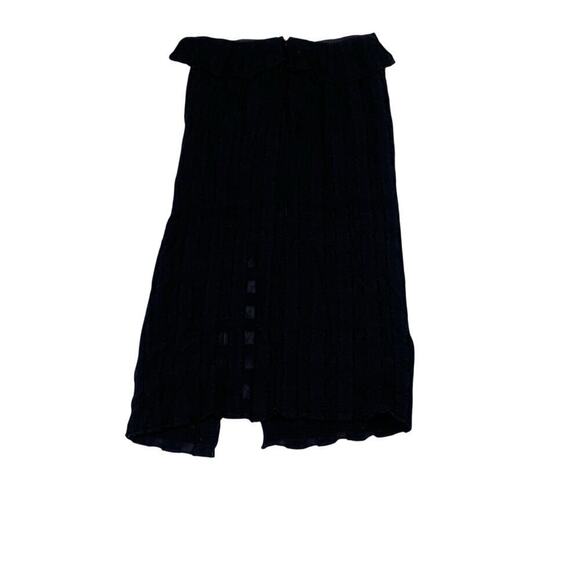Rachel Comey Black Ruffled Side Slit Skirt Size 4 - Picture 3 of 10